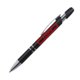 Stylo  bille en mtal noir avec clip et bouton poussoir.