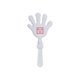 Clapper main blanche avec manche.
