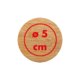 Miroir de poche en bois, rond.
