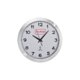 Horloge murale en mtal avec mouvement radio-pilot.