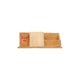Organisateur de bureau en bois avec plusieurs compartiments.