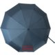 Parapluie de poche automatique bleu avec housse et poigne.