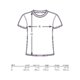 T-shirt en coton  manches courtes et col rond.