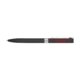 Stylo gel noir avec capuchon et lments mtalliques.