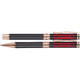 Set d'criture avec stylo  bille et stylo roller en mtal avec clip.