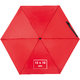 Mini-parapluie rouge avec mcanisme d'ouverture manuel.