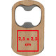 Ouvre-bouteille en bois avec insert en mtal.