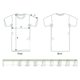 T-shirt unisexe en tissu avec manches courtes et col rond.