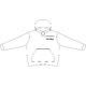Sweat  capuche en coton avec capuche et poche kangourou.