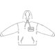 Sweat  capuche en coton pour hommes avec cordon de serrage et poche kangourou.