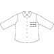 Blouse en popeline  manches courtes et patte de boutonnage pour femmes.