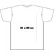 T-shirt blanc pour hommes en matire cologique  manches courtes.