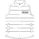 Gilet matelass avec fermeture clair intgrale et poches latrales.