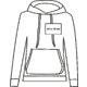 Sweat  capuche en tissu avec capuche et poche kangourou pour femmes.