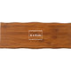 Planche en bambou clair avec bords arrondis.
