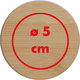 Bougie en cire claire au design simple.