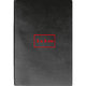 Carnet noir  couverture rigide avec reliure cousue.