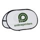 Beachbanner blanc en tissu.