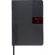 Carnet noir  couverture rigide avec boucle pour stylo.