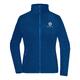 Veste polaire en polyester bleu roi pour femmes avec fermeture �clair int�grale.