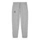 Pantalon de jogging en tissu gris avec cordon de serrage.