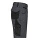 Shorts gris fonc/noir en polyester-coton avec plusieurs poches.