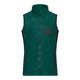 Veste en polaire verte avec fermeture éclair intégrale et poches.