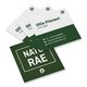 Cartes de visite naturelles en papier cologique, imprimes recto verso.